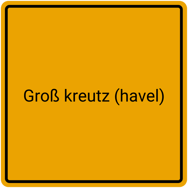 Meldebestätigung Groß Kreutz (Havel)